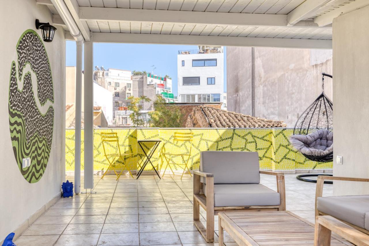 Chic Rooftop W/ Terrace - Near Acropolis Apartament